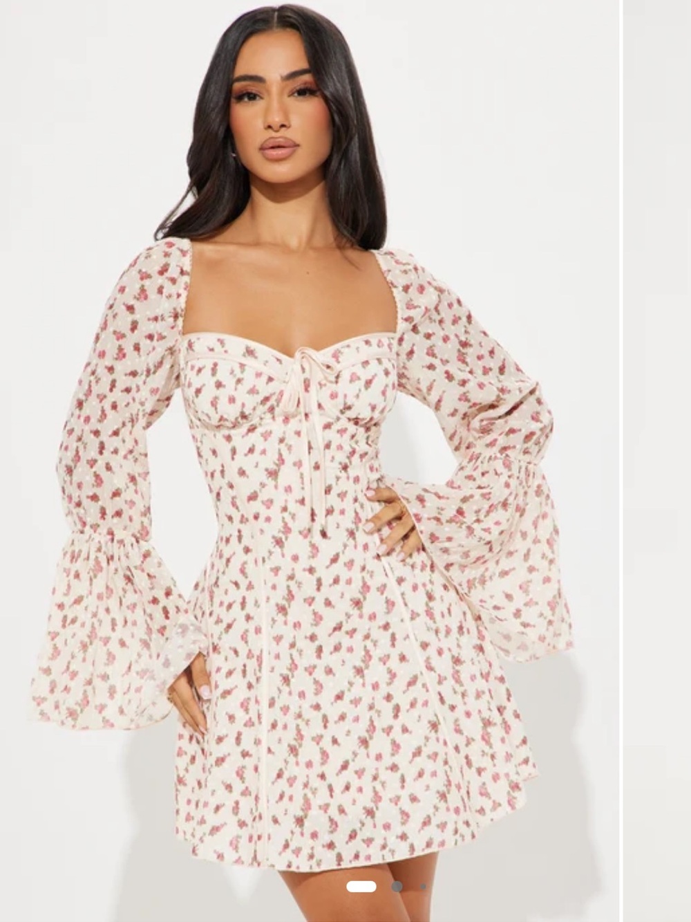 Fashion Nova soft-spoken for a mini dress Floral Print